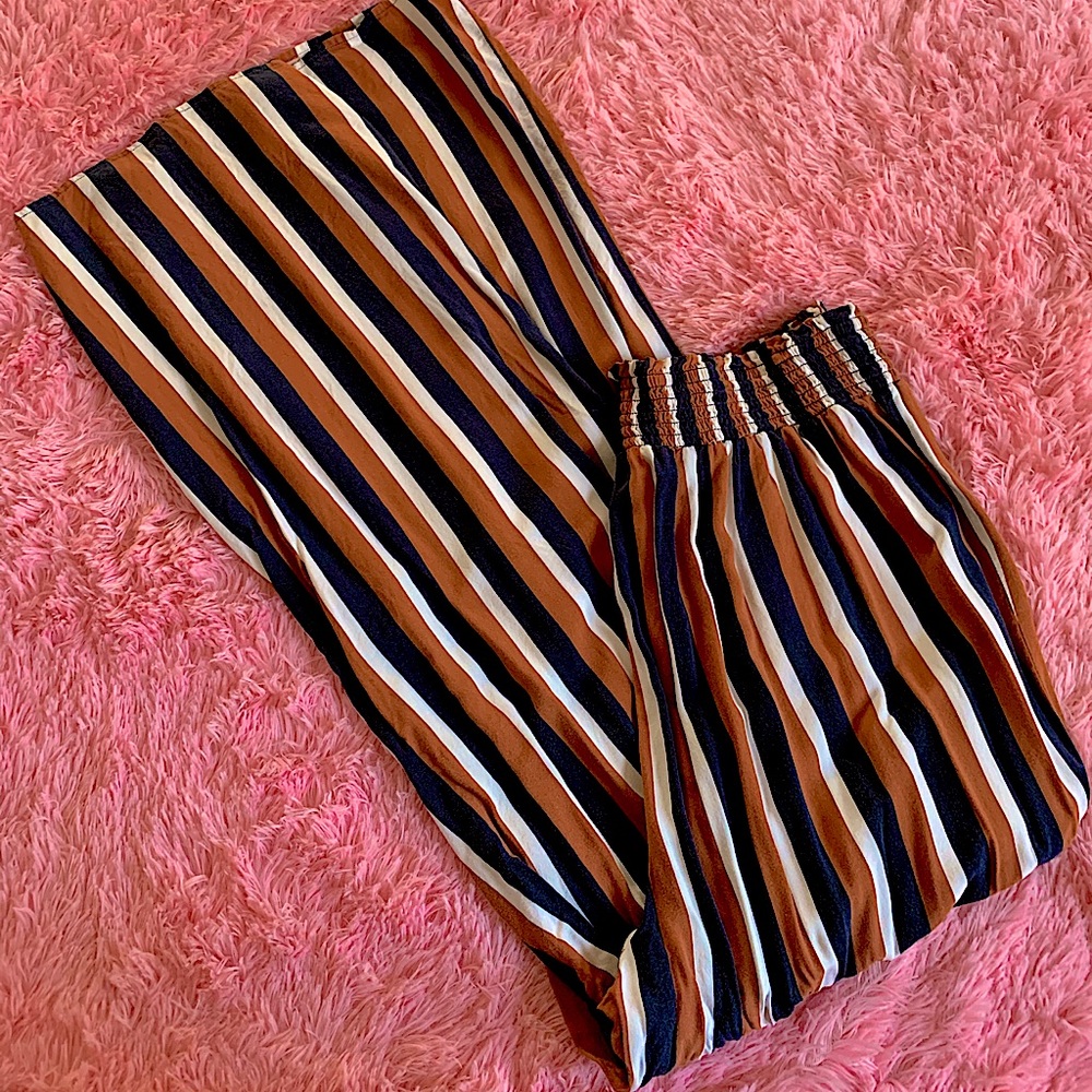 Striped palazzo pants